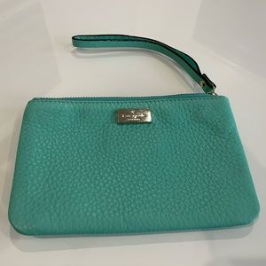 Kate Spade “Tiffany Blue” Leather Wristlet